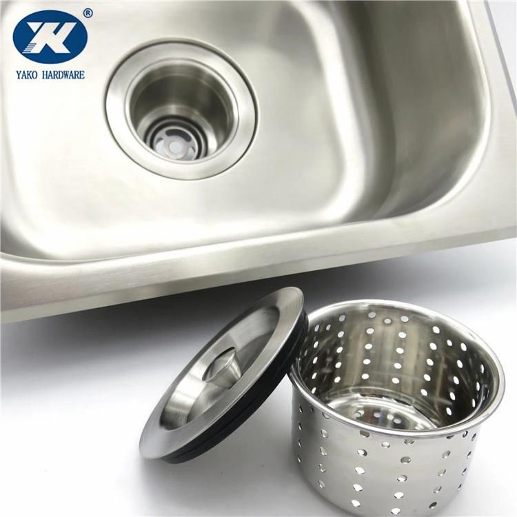 Stainless Steel Kitchen Sink Strainer Basin Drainer with Filter and Lid