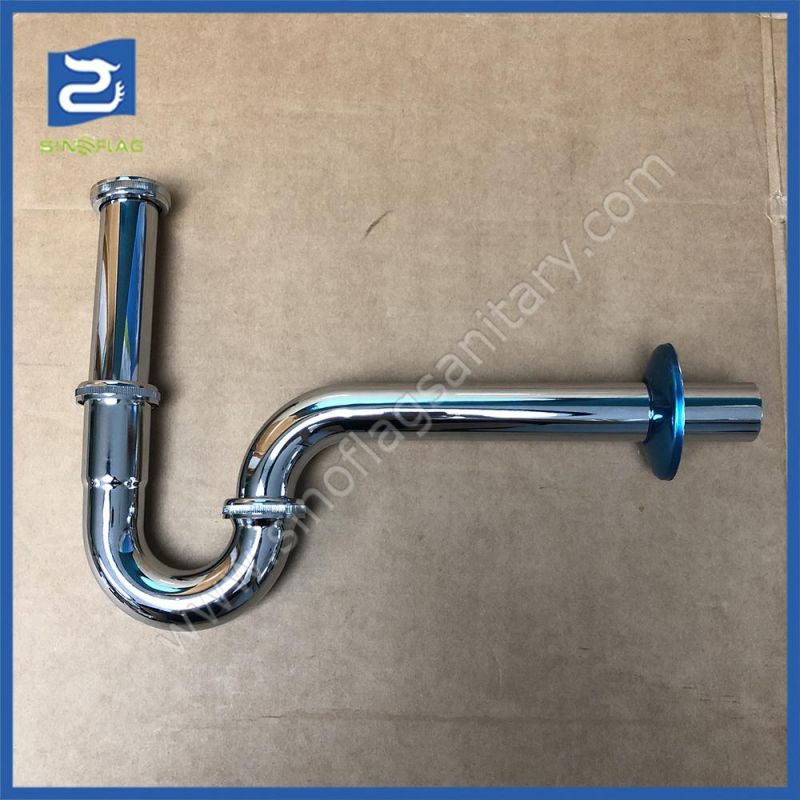 High Quality Brass Big Cap Siphon Sink Pop up Trap Waste Basin Drain