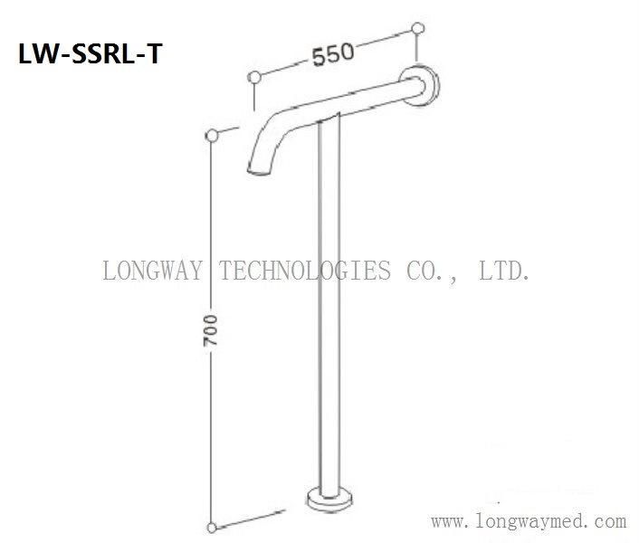 Lw-Ssrl-T Stainless Steel Grab Bar for Bathroom Safety
