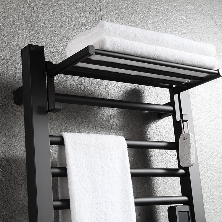 Kaiiy Bathroom Stand Towel Rack Thermostat Wall Mounted Electric Heater Towel Warmer Rack