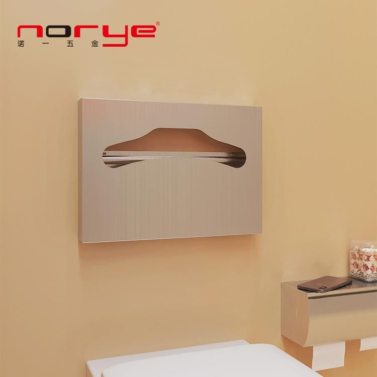 304 Stainless Steel Brushed Toilet Seat Cover Dispenser for Bathroom