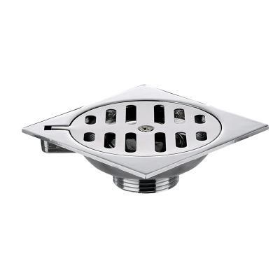 Zinc Alloy Quick Drainage Anti-Smell Bathroom Floor Drain with Stainless Steel Cover
