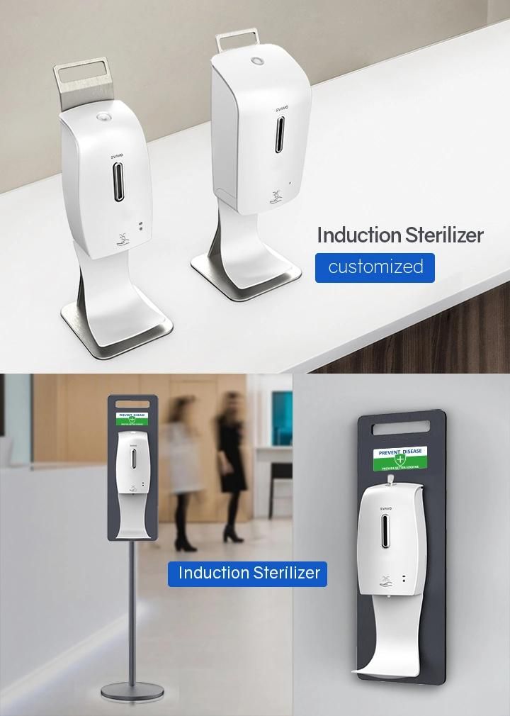 Shopping Mall Bathroom Wall Mount Automatic Hands Free Alcohol Disinfectant Spray Dispenser