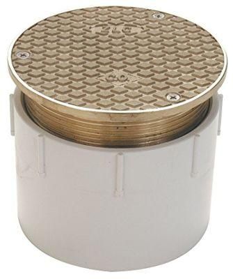 PVC-Solvent Weld Shower Drain with Stainless Steel Strainer with 3 Inch PVC Hub Connection