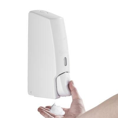 Wall Mount Plastic Push Pump Dispensers Bubble Bottle Toilet Manual Lather Soap Dispenser Foam Dispenser