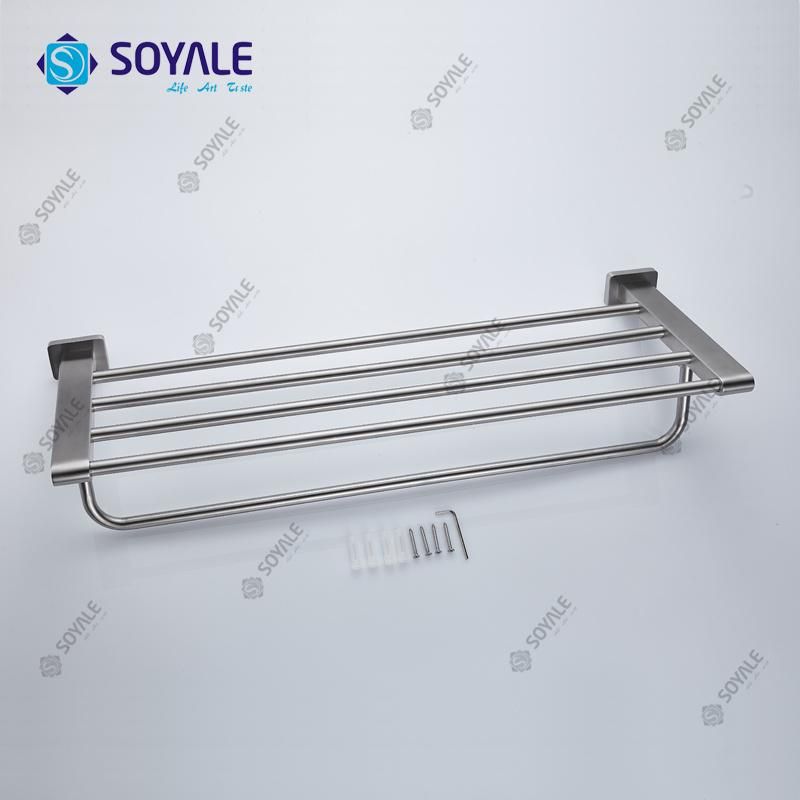 Stainless Steel 304 Commercial Towel Rack with Nickel Finishing Sy-6325