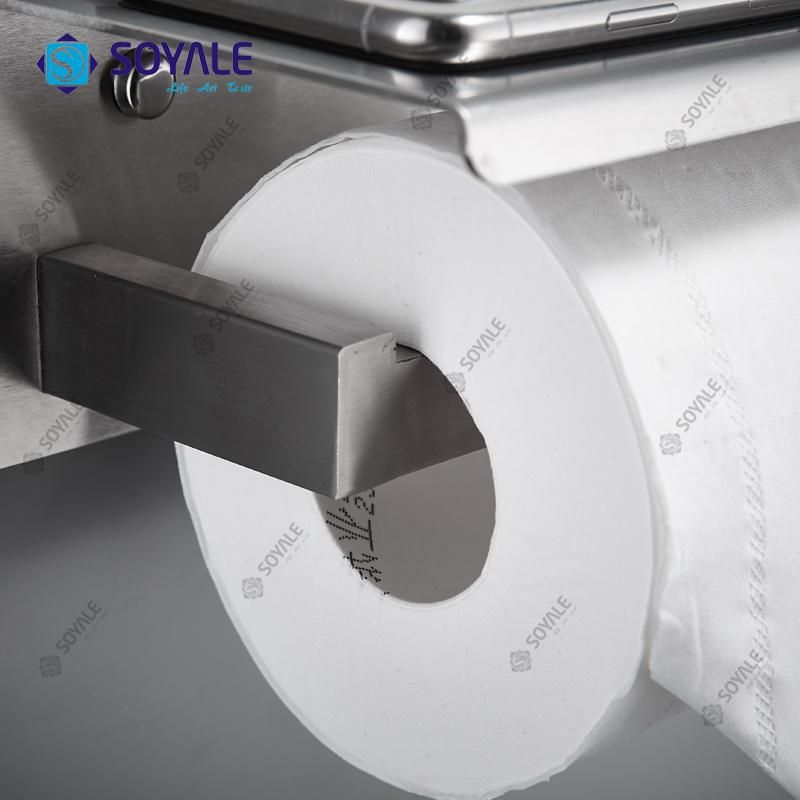 Stainless Steel 304 Paper Holder with Lid Sy-6351