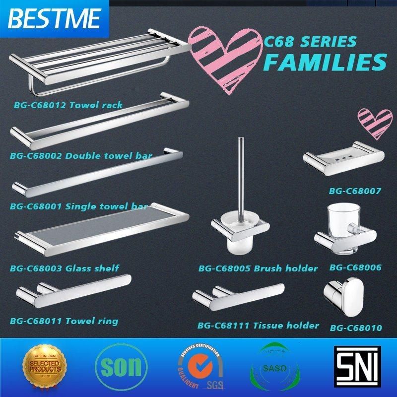 Foshan Supplier Bathroom Stainless Steel Single Towel Bar (Bg-C68001)