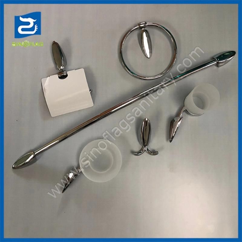 Bath Hotel Zamak Chrome Bathroom Accessories Set