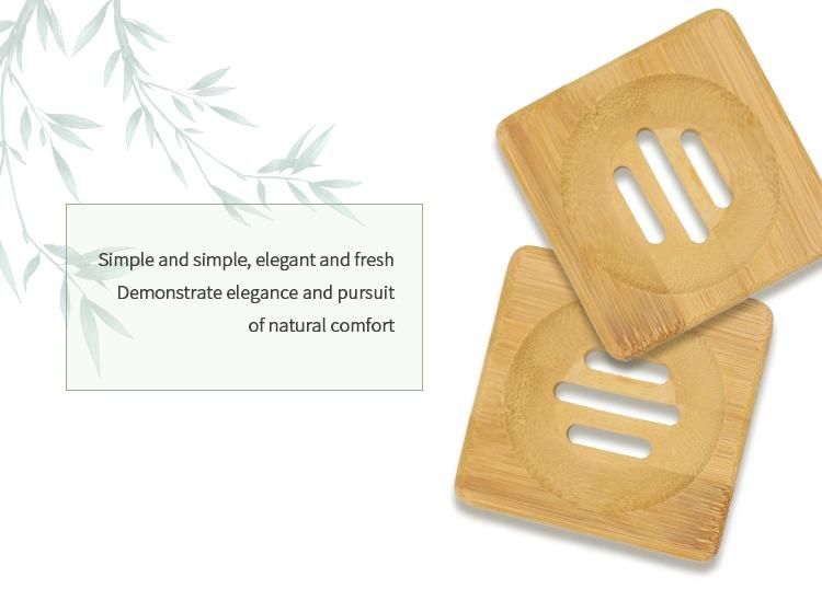 Wholesale Eco Friendly Biodegradable Natural Bathroom Accessories Bamboo Soap Dish