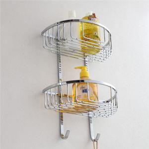 Most Popular Bathroom Accessories Stainless Steel Double Basket (8814)