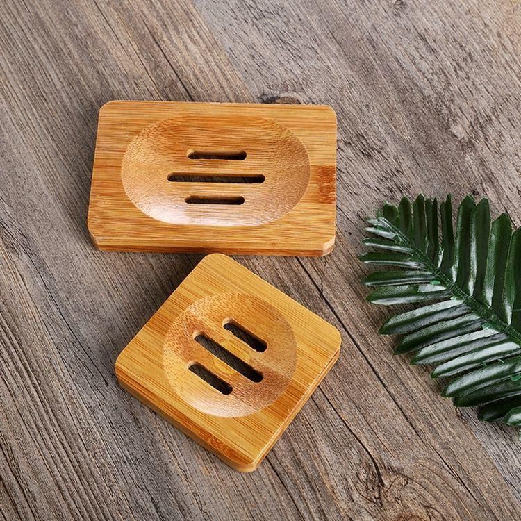 Soap Dishes Natural Wooden Bamboo Soap Case Holders