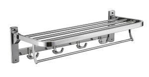 Stainless Steel Bathroom Accessories Expanding Towel Rack Folded Function Chrome Finish