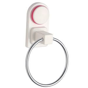 Chrome Bathroom Unique Towel Ring with Strong Air Vacuum Suction Cup