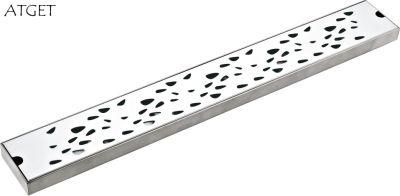 Pd-33145 Bathroom Accessories Stainless Steel Long Floor Drain (Satin finished)