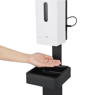 Infrared Touch Free Liquid Soap Dispenser Automatic Hand Sanitizer Dispenser with Floor Stand