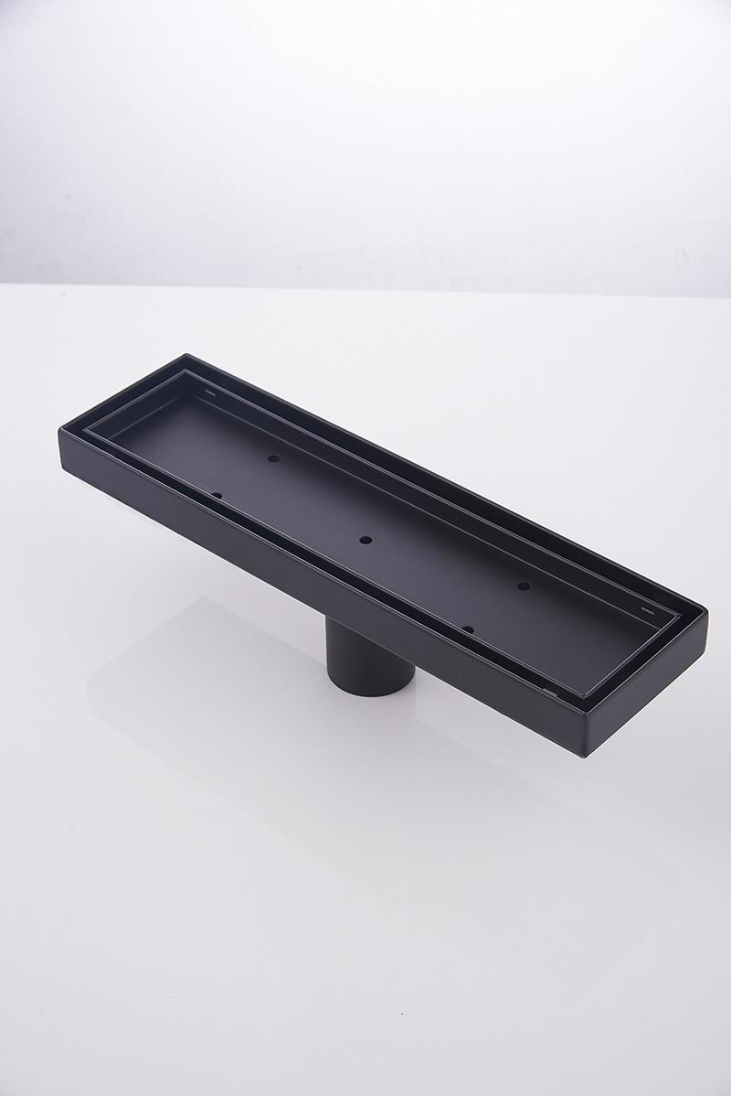 Linear Floor Drain Bathroom Shower Drain Long Drain Channel Stainless Steel Cover