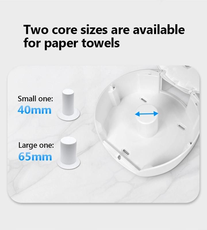 Streamline Design Jumbo Tissue Dispenser with Transparent Window for Hotel