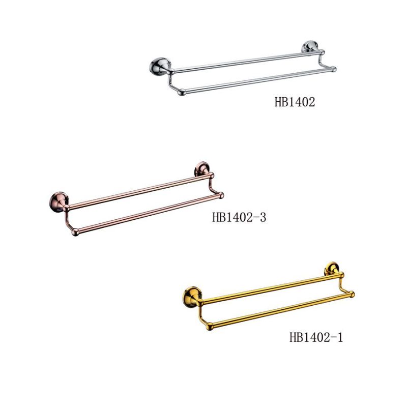 Sanitary Ware 3 Colors Double Towel Bar