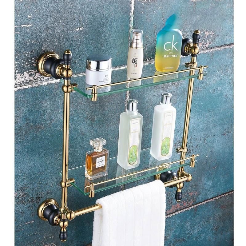 Fashion Style Bathroom Accessory Champagne Cheap Bathroom Set