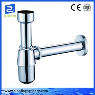 Stainless Steel Wash Basin Funnel Siphon Bottle Drain Trap