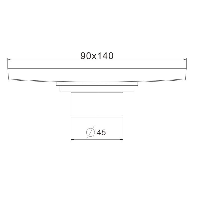 Rose Gold New Long Floor Drain Brass Drainer Linear Shower Floor Drain