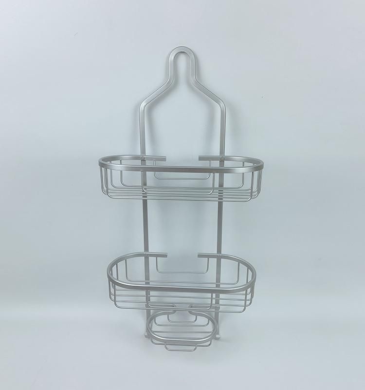 Metal Bath Storage Shelving Rack Aluminium Shower Caddy Bathroom Accessories