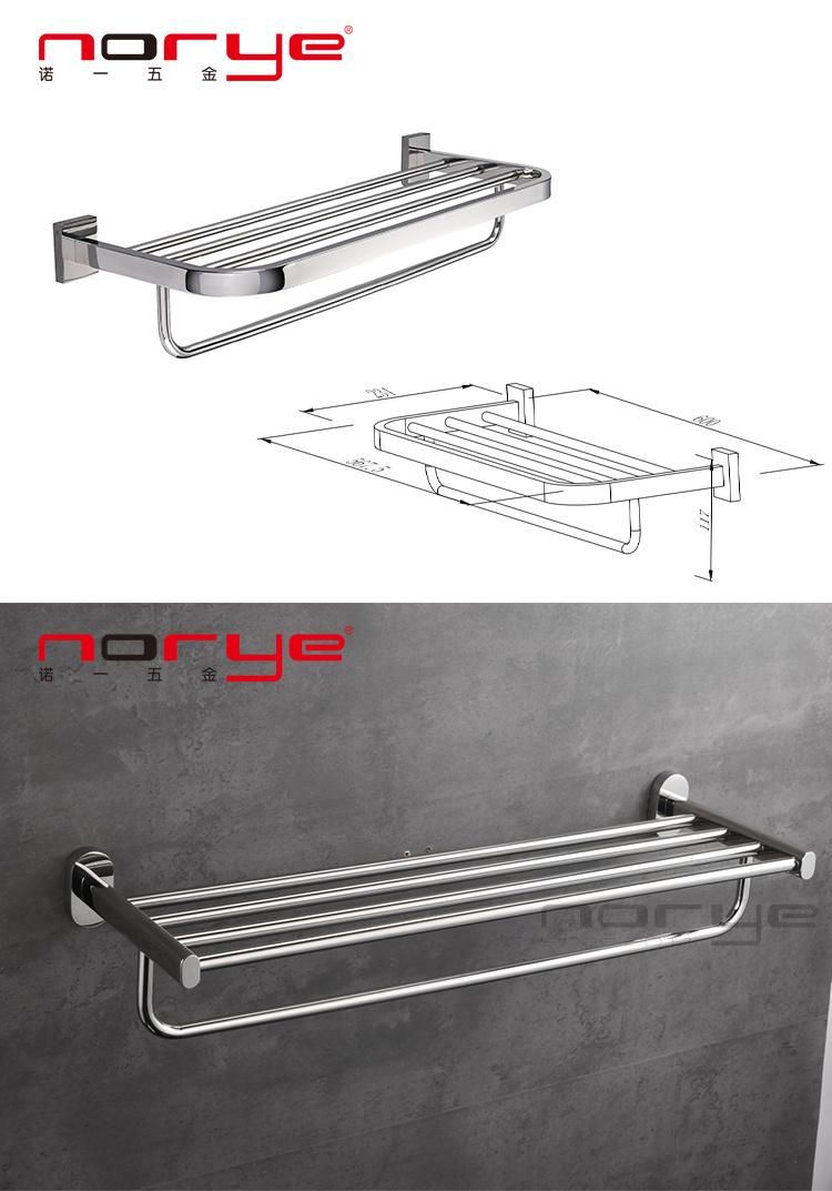 Bathroom Accessories Wall Mounted Towel Rack for Hotel Double Layer