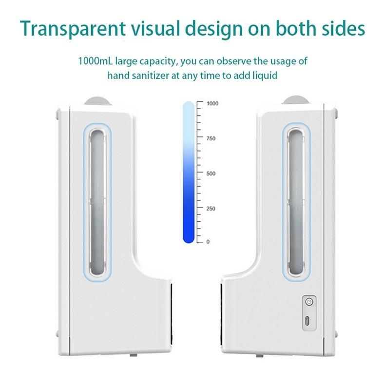 1000ml Soap Dispenser Thermometer Hand Liquid Touchless Sensor Dispenser