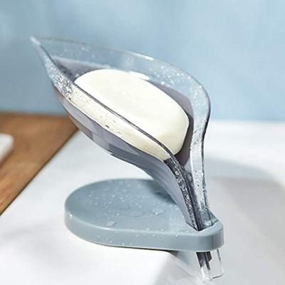 Holder Dish Storage Leaf Shape Soap Box Bathroom Soap