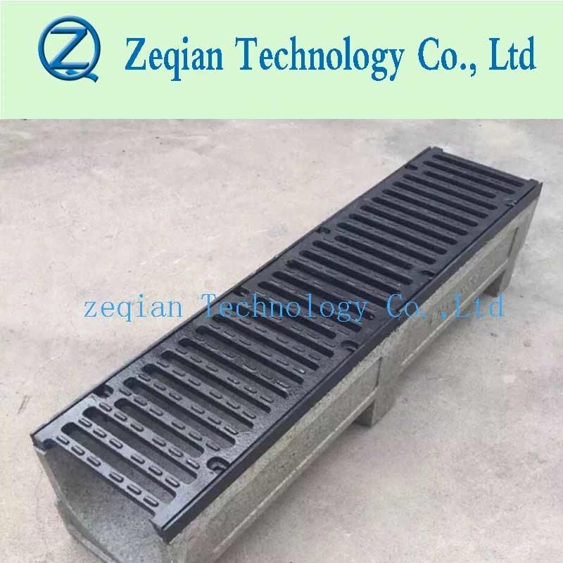 Storm Water Drainage Precast Ductile Iron Cover Polymer Concrete Drain Trench Channel