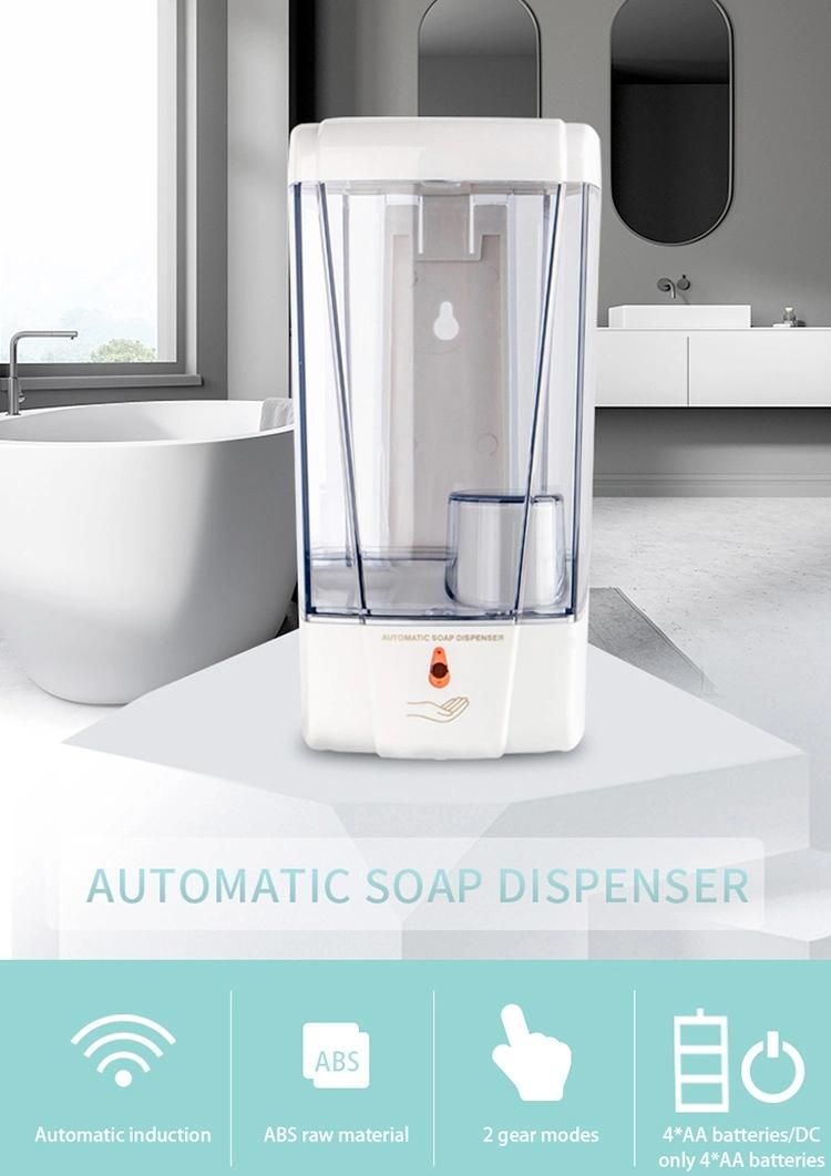 Saige 1000ml Wall Mount Plastic Touch Free Hand Sanitizer Liquid Dispenser