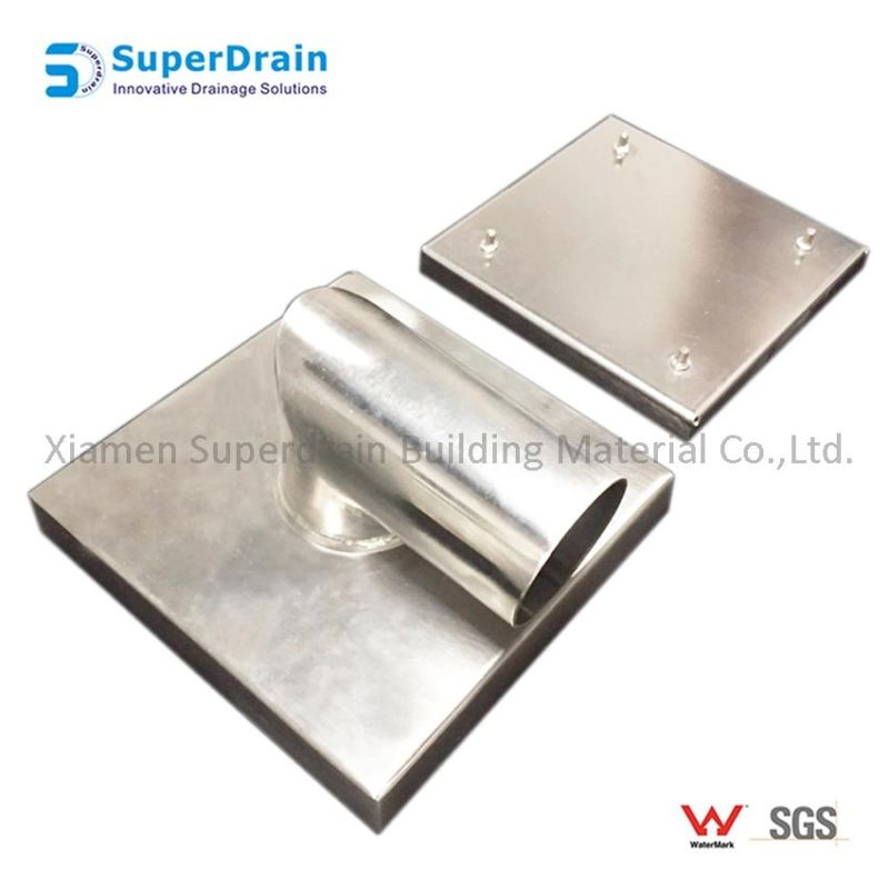 China SUS Horizontal Tile Insert Watermark Waste Drainer