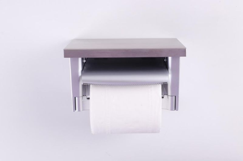 Durable Cheap Tissue Holder Toilet Paper Roll Holder Toilet Paper Holder Dispenser with Shelf