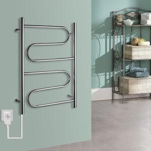 Wall Mounted Curved Electric Heated Towel Rail