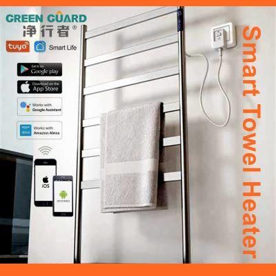 WiFi Control Thermostat Heated Towel Racks Warming Towel Racks Tuya APP Remote Towel Heating Rails