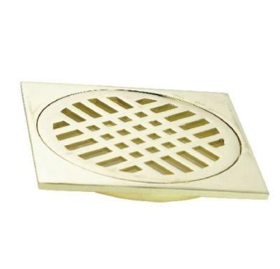 Polish Zinc Floor Drain with Titanium Gold Plated