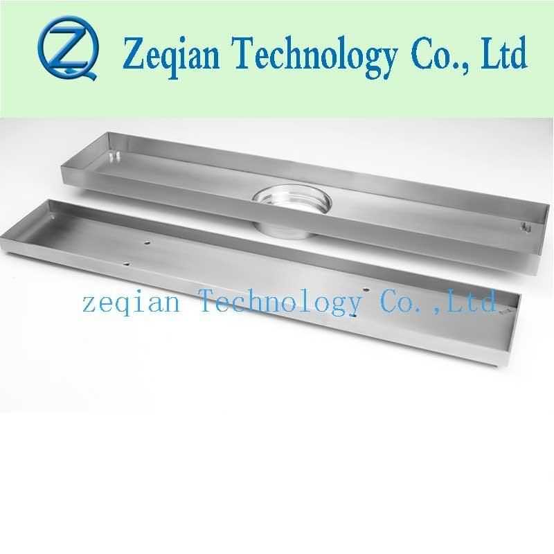 Stainless Steel Long Tile Insert Long Linear Shower Drain for Bathroom