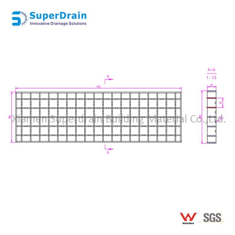 Sdrain Industrial Trench Drain Grate for Driveway