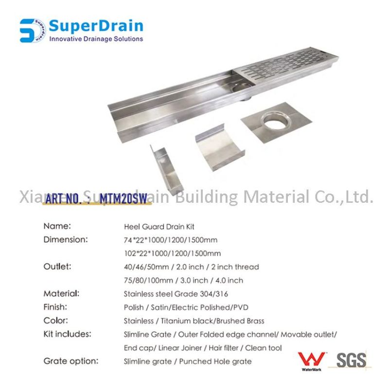 Advanced Commercial Kitchen Floor Drains with Vertical Outlet