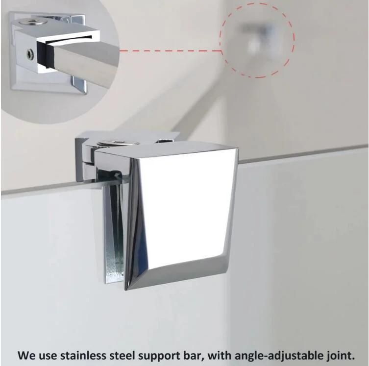 Customerize Shower Room Tempered Glass Door Support Rod Fitting