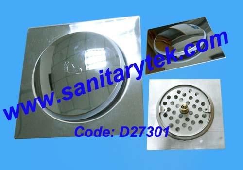 3PCS Stainless Steel SUS 304 Floor Drain with Screw (D27315)