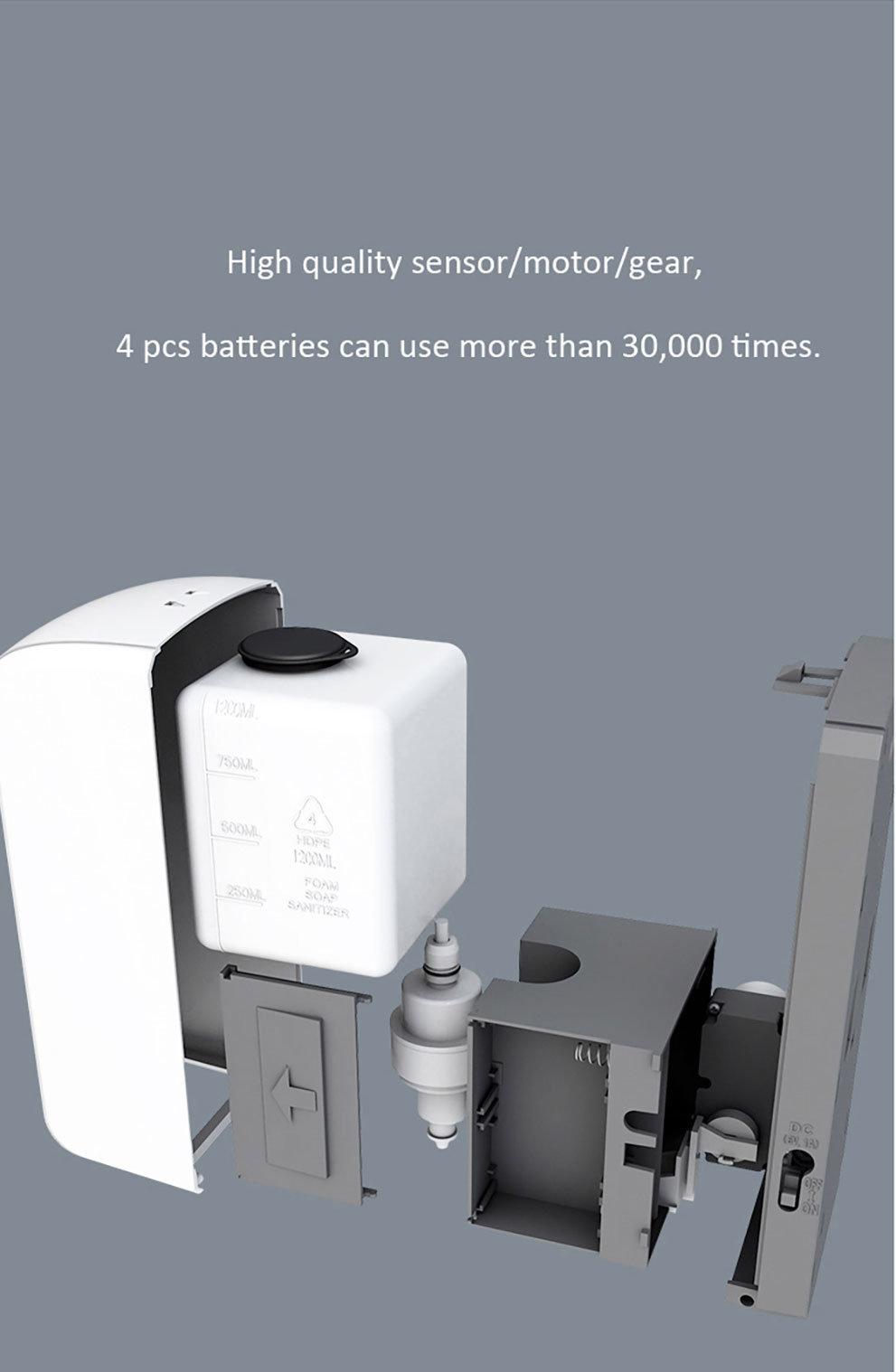 Ce/FC Cert Non Touch Sterilizer Drip Hand Dispenser with 1200ml