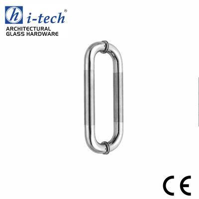 Hi-827 Best Selling Round Tube Stainless Steel Glass Door Handle