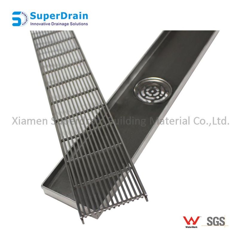 Brushed Shower Floor Drain Anti-Corrosion Shower Floor Drain with Removable Cover