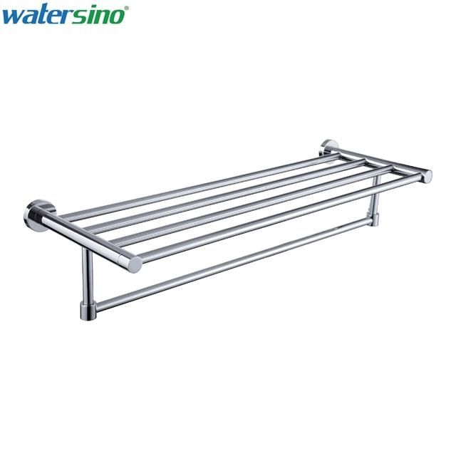 Factory Solid Brass Chrome Bathroom Accessories Towel Rack Rail