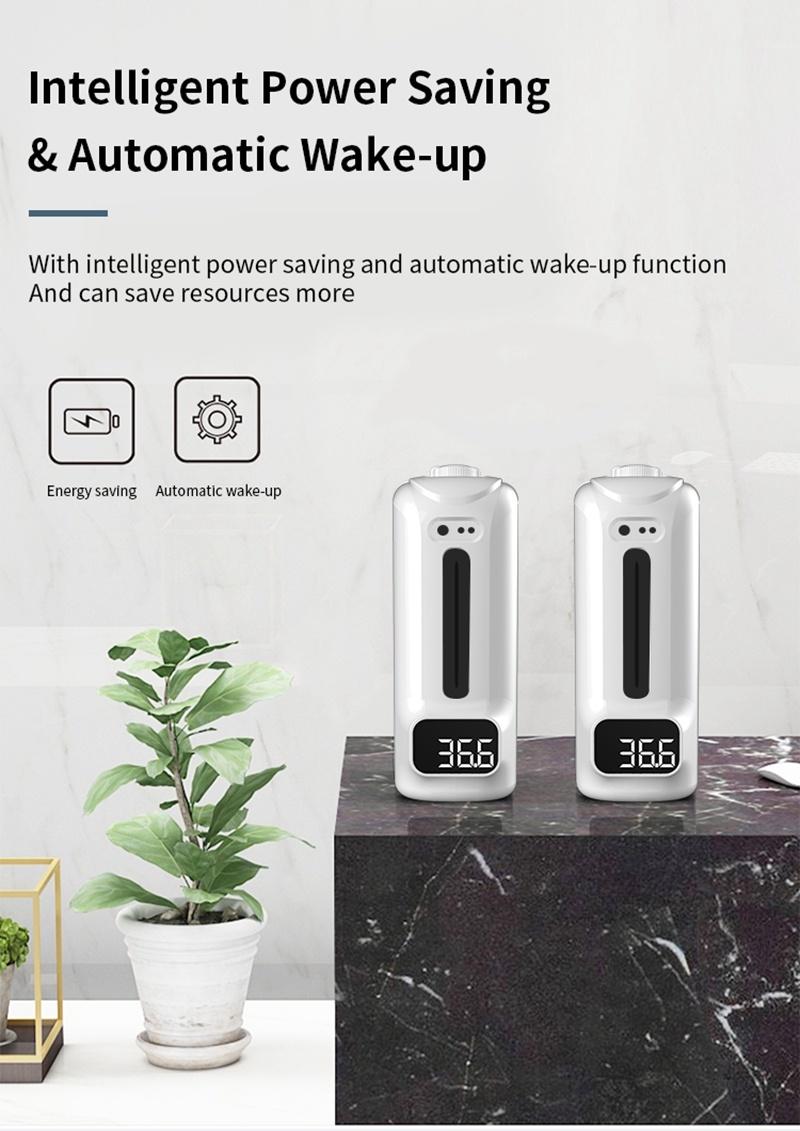 Double Function 1000ml Hand Sanitize Sterilizer Machine Sensor Rapid Automatic UV Disinfection Dispenser with Temperature Measurement Function