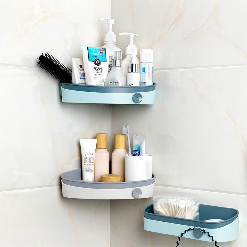 Bathroom Wall-Mounted Non-Perforated Vanity, Fan-Shaped Shelf
