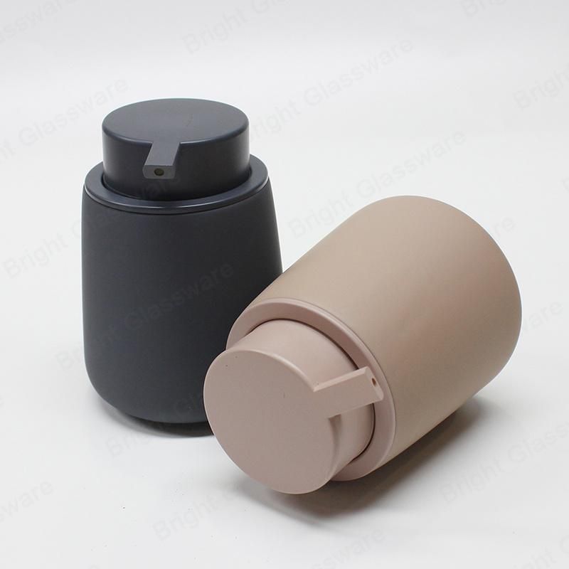 350ml Ceramic Soap Dispensers with Plastic Pump