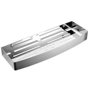 Luolin Bathroom Shower Shelf Premium 304 Stainless Steel 1 Tier Rectangle Rack Shower Caddy Organizer, Polished 973140-4